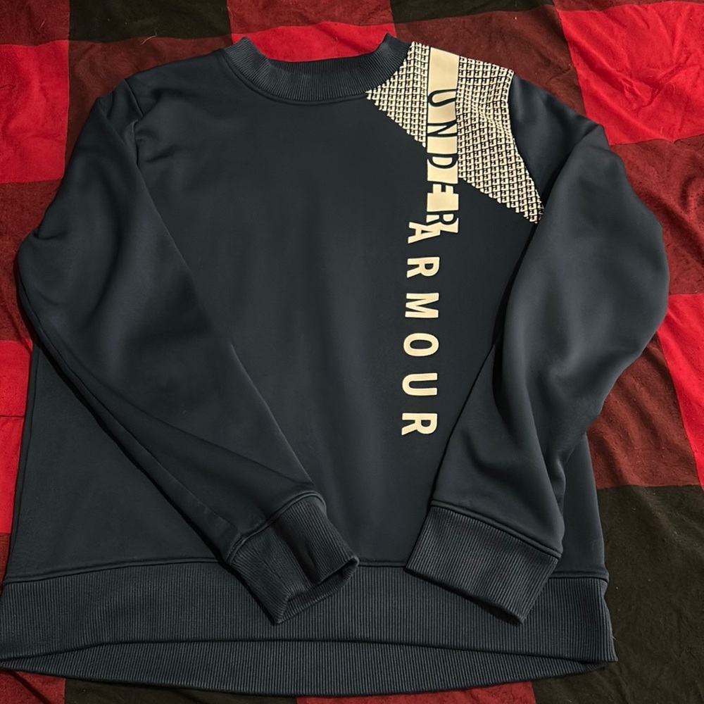 Under armour sweat shirt - women’s medium - blue and white - like new
